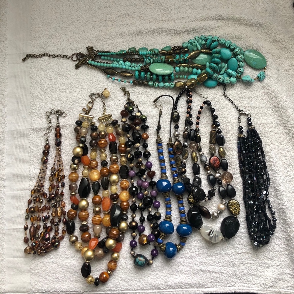 Lots of necklace